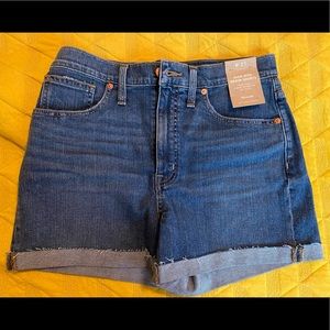 Madewell high rise denim shorts